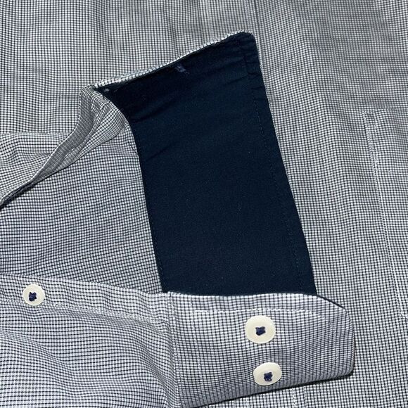 UNTUCKit LS Check Plaid Wrinkle Free Reg Fit Dress Shirt 100% Cotton Kamptaler - Picture 3 of 6